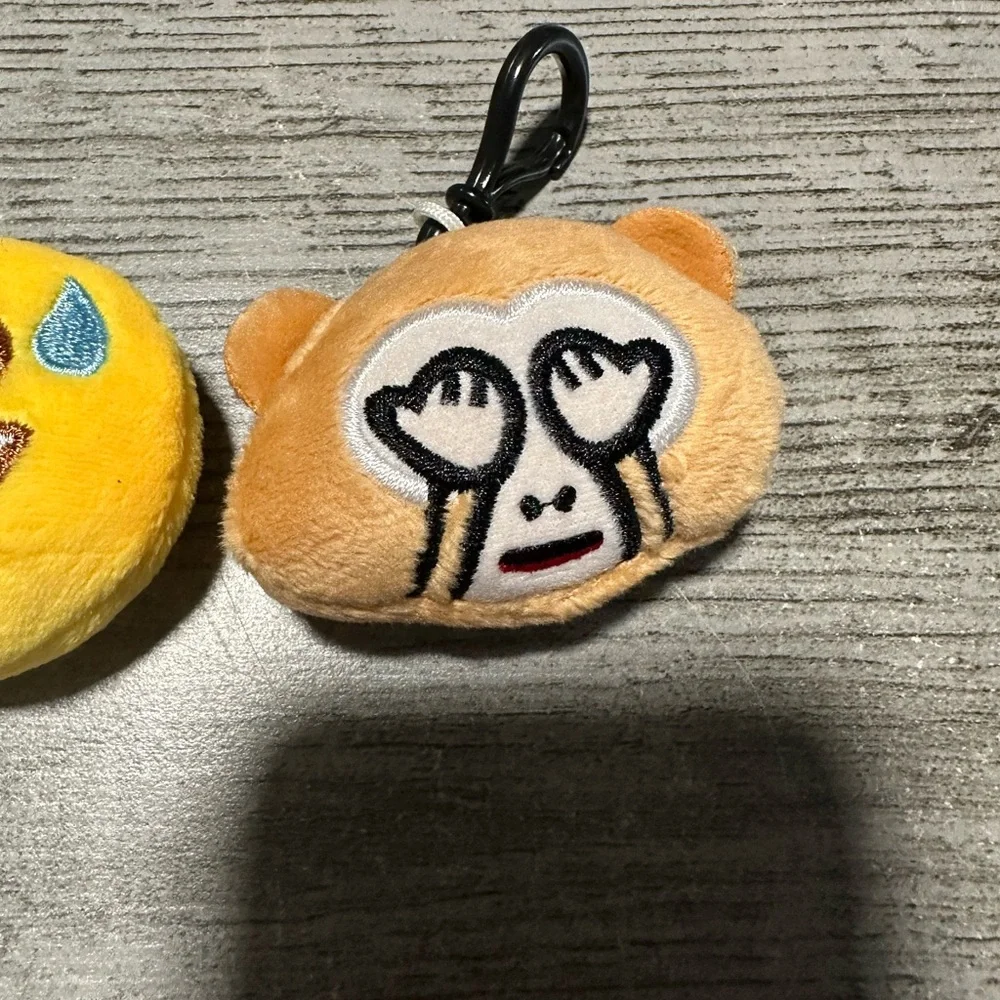 Emoji Keychains Lot of 3 New